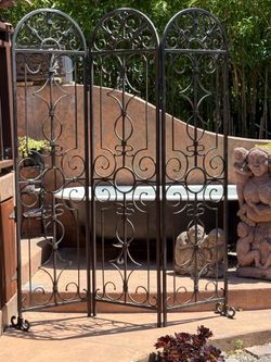 Vintage Wrought Iron Decorative Screen