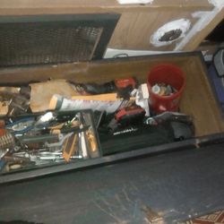Big Wooden Box Full Of Tools