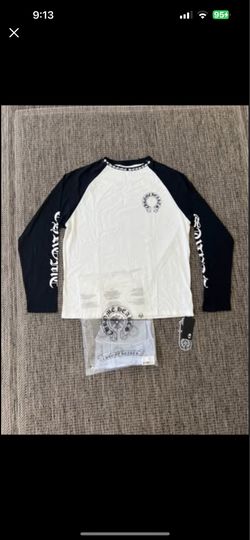 Chrome Hearts White Black Long Sleeve Tee Shirt