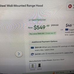 New Stainless Hood