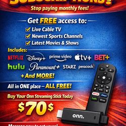 Brand new in box onn streaming stick