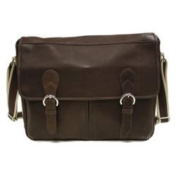 Classic Expandable Messenger Bag, Chocolate, One Size