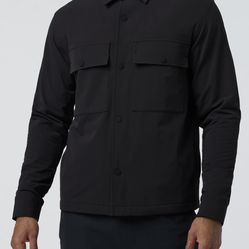 Vuori Lawson Tech Long Sleeve Shirt Black Jacket Size Medium