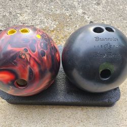 Ebonite And Brunswick Bowling Balls