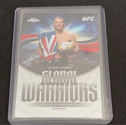 Topps 2026 Chrome UFC Global Warriors Insert #GW-9 Jack Della Maddalena MMA