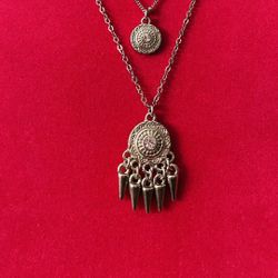 Three Tier Charm Necklace 