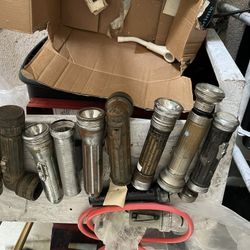 8 Old Style Flashlights 