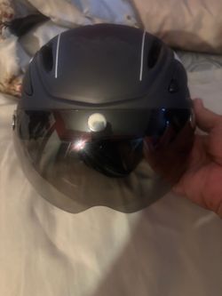 Matte Black Helmet with Tinted Visor
