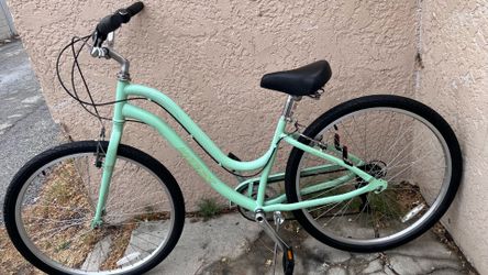 Mint Huffy 27.5 inch Parkside Comfort Women’s bike with perfect fit frame