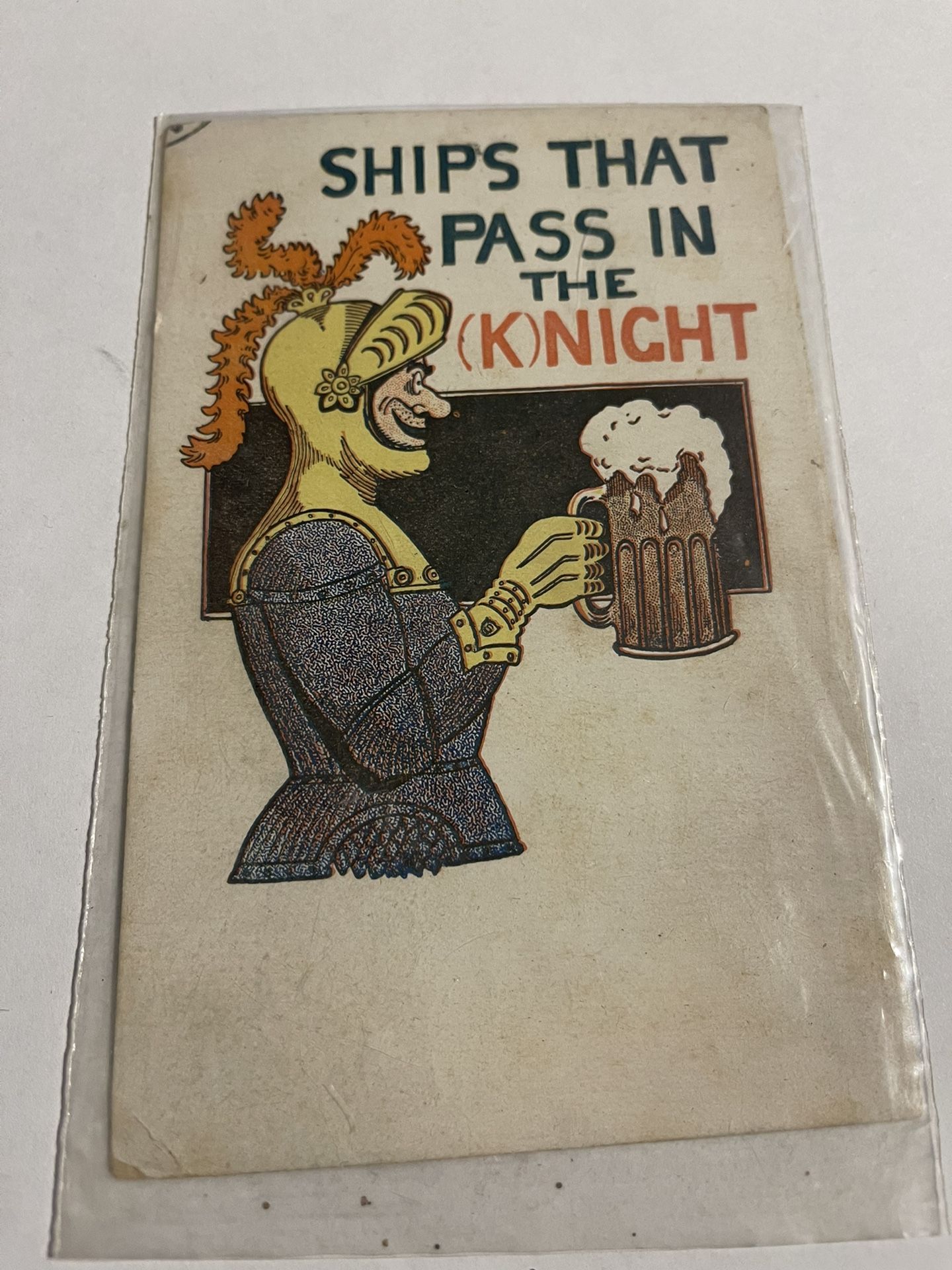 1909 Ships That Pass In The Night Postcard