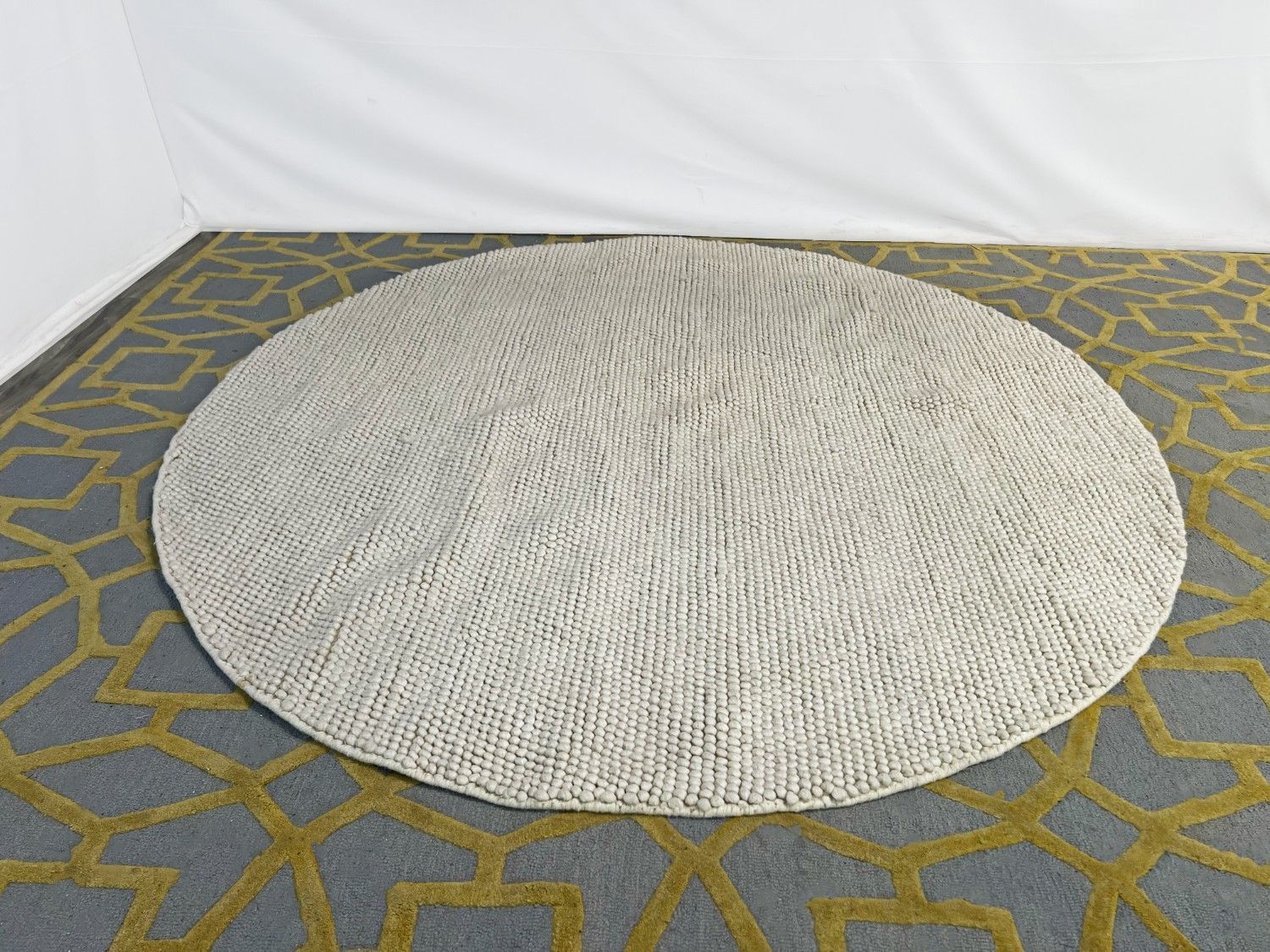( Delivery Available ) Safavieh Natura 287 Flatweave Round Rug in Beige