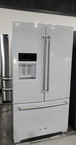 KitchenAid 3 Door White Refrigerator Fridge
