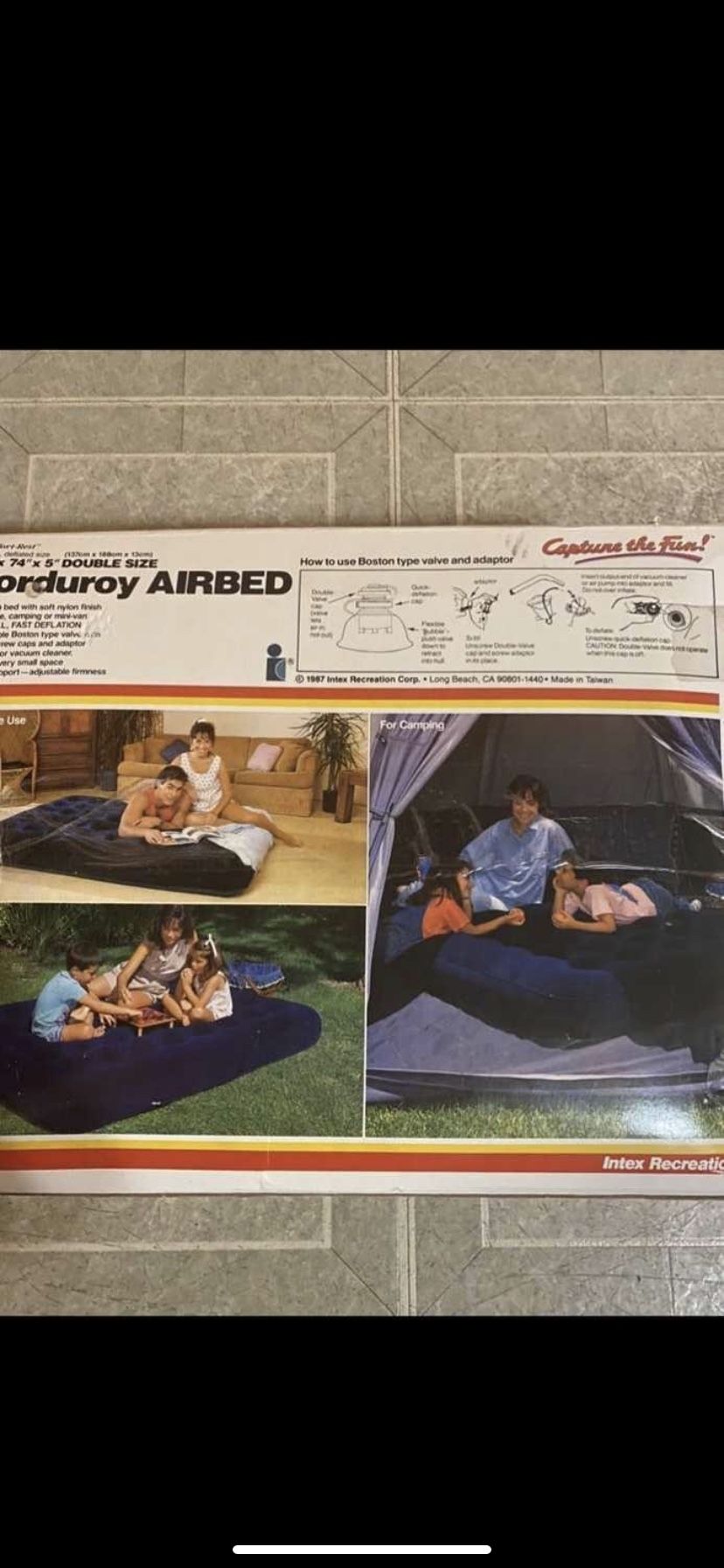 Intex Double Size Corduroy Airbed. Brand New