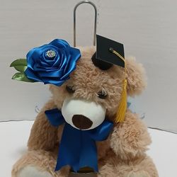 Graduation Bear With Eternal Rose