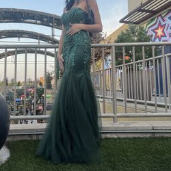 Emerald Green Prom Dress