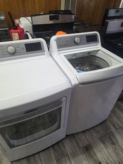 SET LG WHASER AND GAS DRYER TOP LOAD