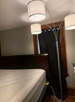 chandelier style lamp trio purchased from Lowes