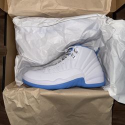 Jordan 12 White/University Blue