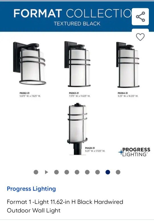 Progres lighting 8pcs.