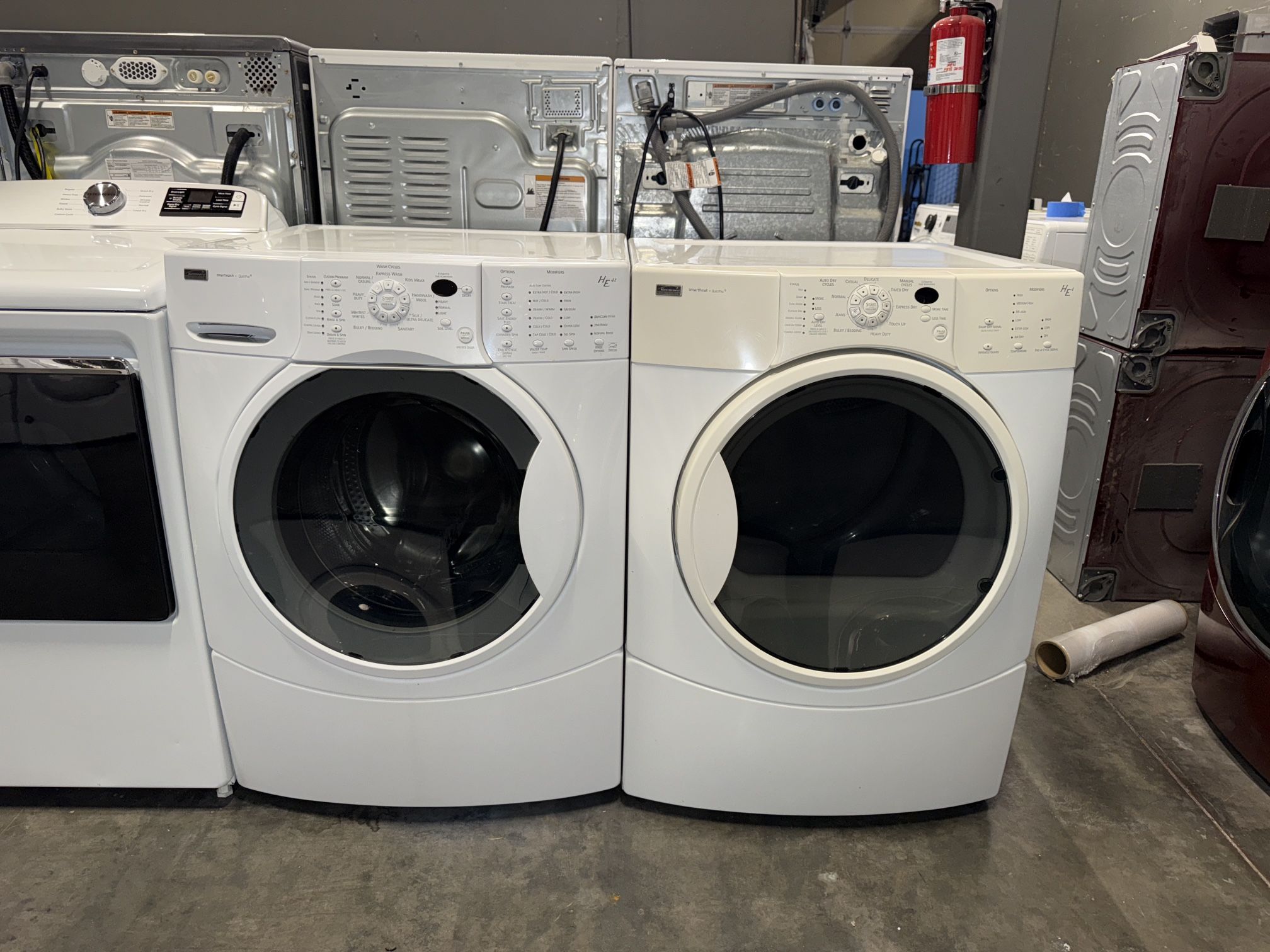 KENMORE XL CAPACITY WASHER DRYER ELECTRIC SET 