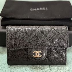 Chanel Black  New Wallet