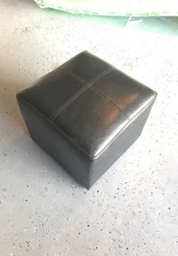 Leather Ottoman