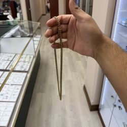 8mm 14k 24 inch Miami Cuban 90.7  Gram Chain