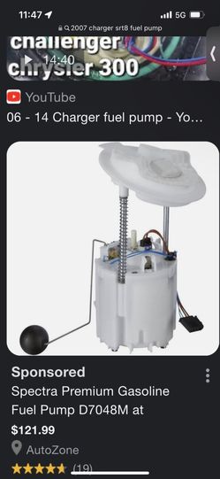 2007 Charger Srt8 Fuel Pump