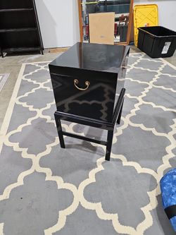 Gorgeous Black Wood File Cabinet 