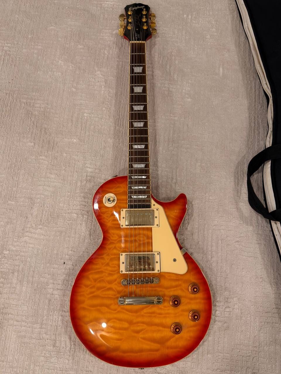 2007 Epiphone Les Paul Ultra Quilt Top in Faded Cherry Sunburst