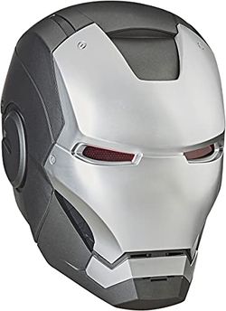 Avengers Marvel Legends Series War Machine Roleplay Electronic Helmet with LED Light FX, Grey