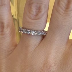 14K Gold Natural Diamonds Ring Band 