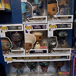 Wakanda Forever funko pops