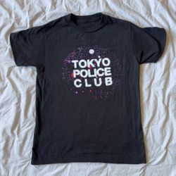 Small Black Tokyo Police Club Forcefield Band Shirt
