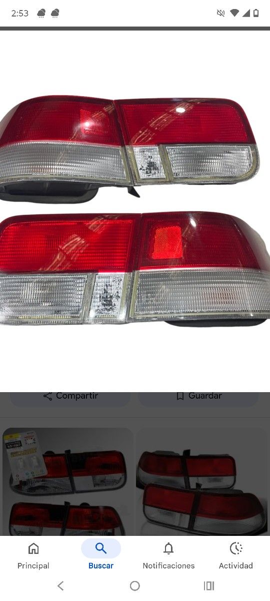 tail ligths em1 civiv