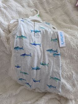 Carters Shark onesie