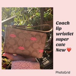 Coach Small Wristlet New 💯 Authentic $45 Firm Cash Or Zelle 