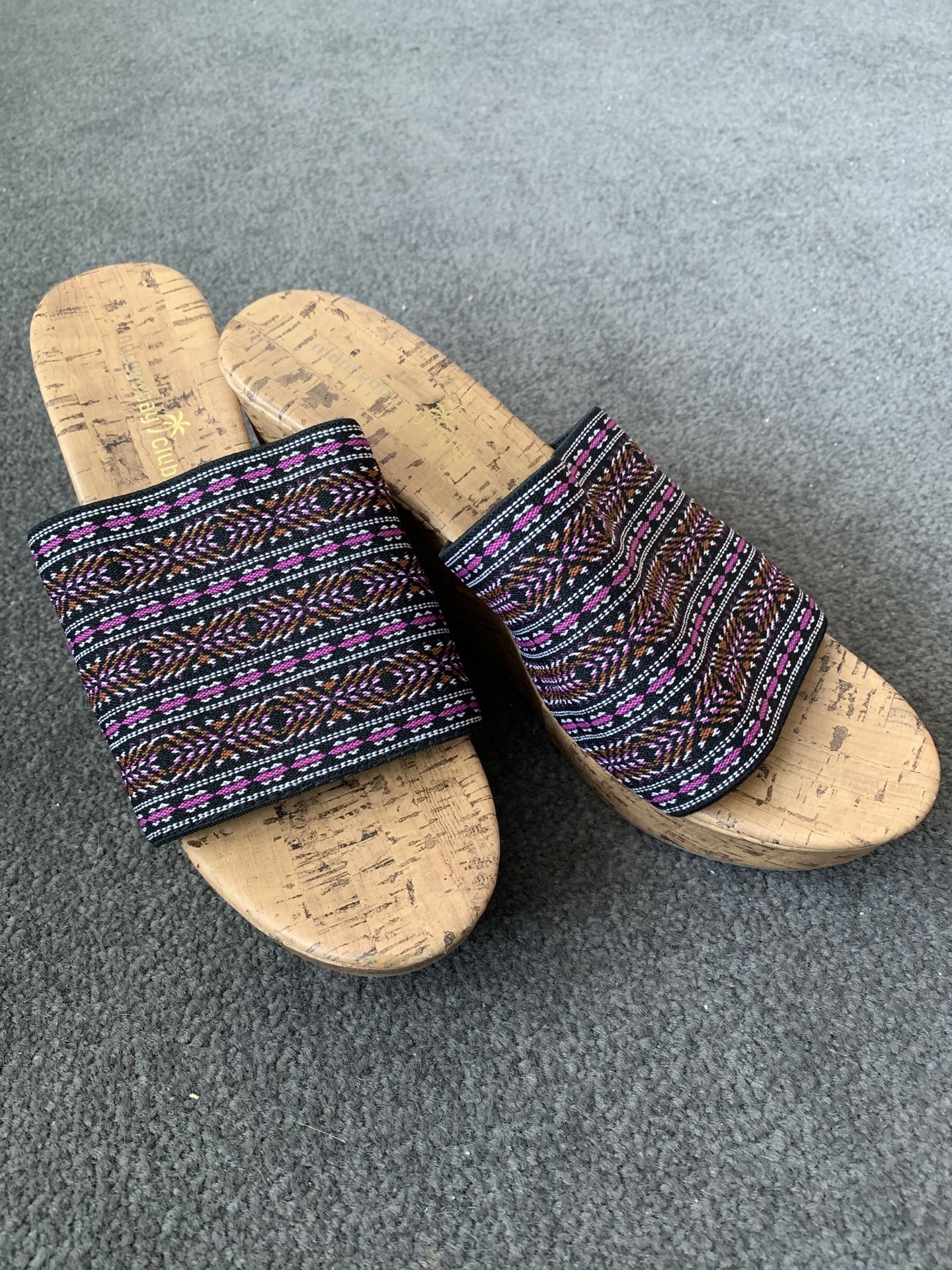 Montego Bay Club Cork Wedge Sandal Heels