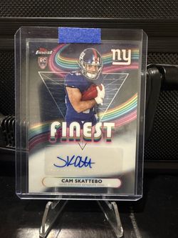 Cam Skattebo Topps Finest RC Auto Card
