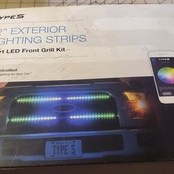 72" Exterior Lighting Strips Smart Led Front Grill Kit
