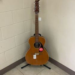 FENDER VILLAGER CALIFORNIA SERIES 12-STRING ACOUSTIC-ELECTRIC GUITAR.
