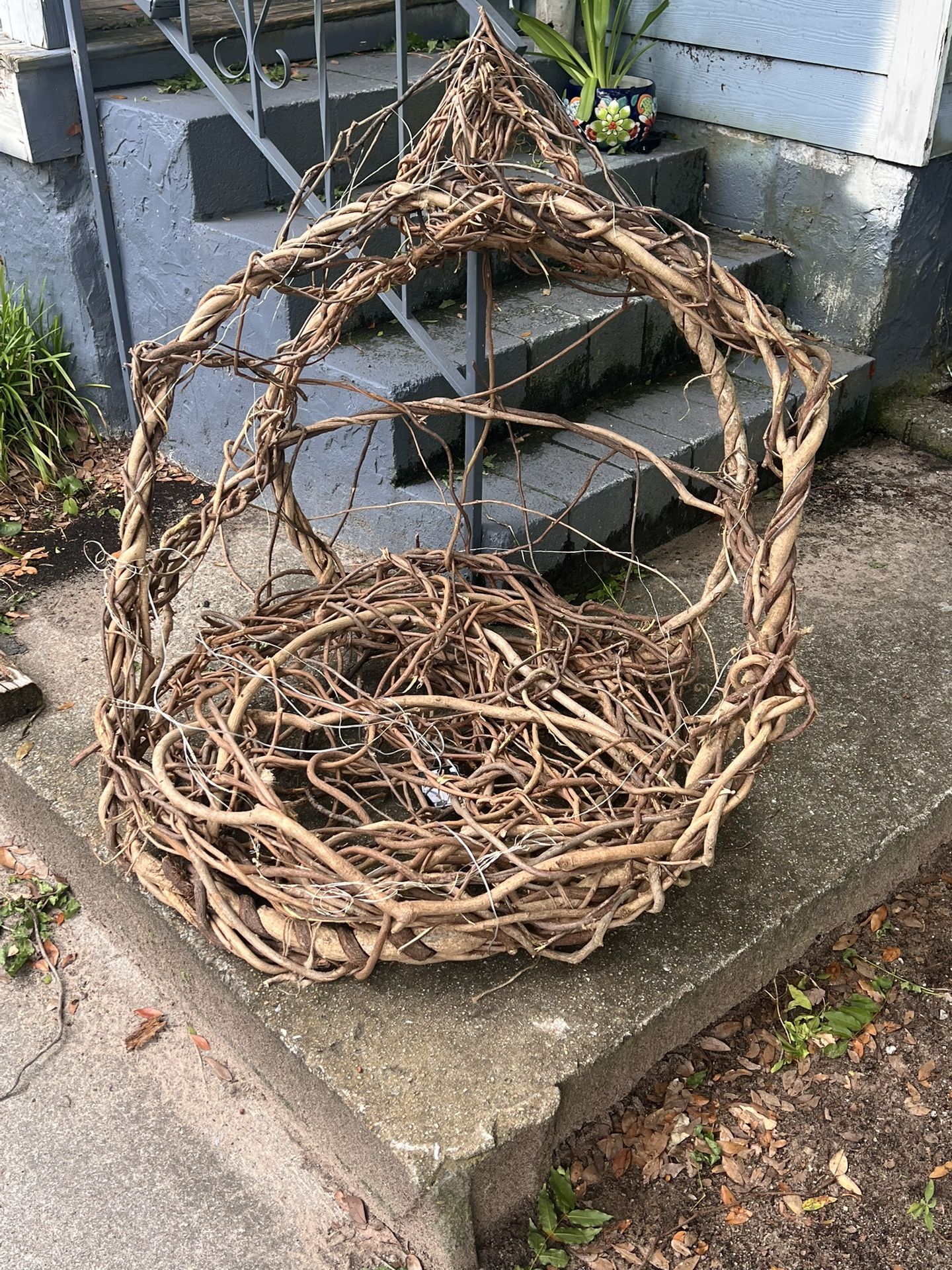 Grapevine chair, handmade