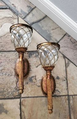 Home interiors candle sconces