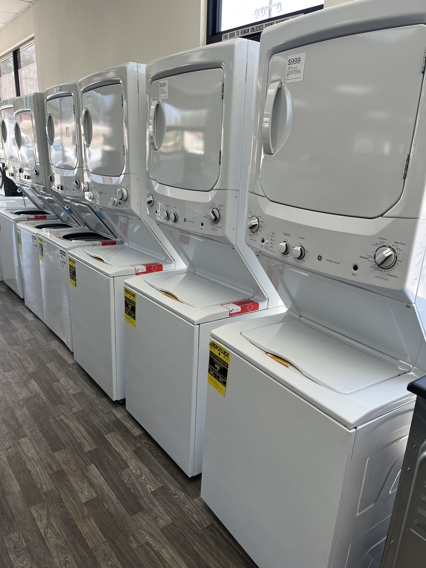 GE Unitized Spacemaker w/ Electric Dryer As Low As $999 w/ 1 Yr Warranty