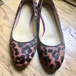 Cole Haan Pink Leopard Calf Hair Shoes