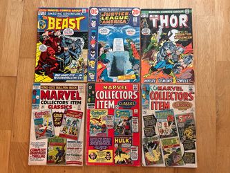 Rutland Set Marvel DC Comic Book First Crossover 6 Issues Silver Bronze Age