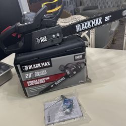 Black Max 20-inch Gas Chainsaw 50cc 2-Cycle Engine $140 BRAND NEW PRICE FIRM