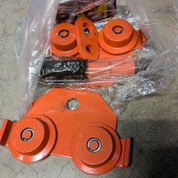 "I" Beam Trolley Pulley Hanger Hook On Rollers