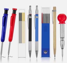 8Pcs Carpenter Scriber Marking Kit for Glass, Ceramics, Steel