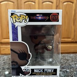Toy Vinyl Funko Pop The Marvels “Nick Fury” # 1253.  Brand New Factory Sealed 